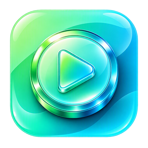 ミントグリーンの VidMint AI ショート動画メーカーアプリのアイコン